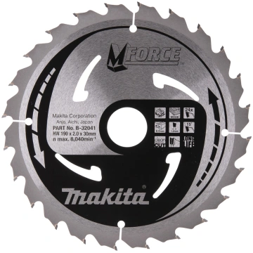 Griešanas disks kokam Makita B-32041; 190 mm