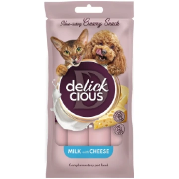 Delickcious Krēmīgi našķi suņiem un kaķiem - piens