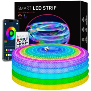Viedās LED neona gaismas lentes, 5 m, WLAN un Blue