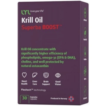 Uztura bagātinātājs LYL Krila eļļa SUPERBA BOOST k