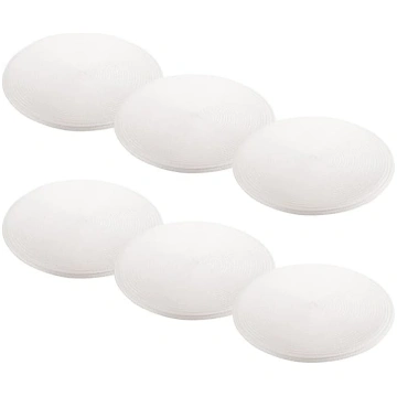 Pack of 6 Round PP Placemats Hand Woven Heat Resis
