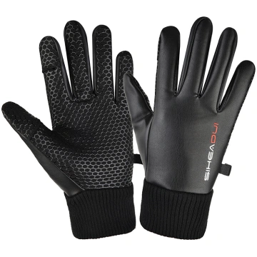 Men's insulated, anti-slip telephone gloves -