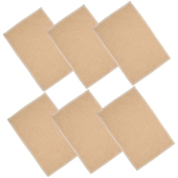 Ciieeo Set of 6 Place Mats Made of Linen Look Non-