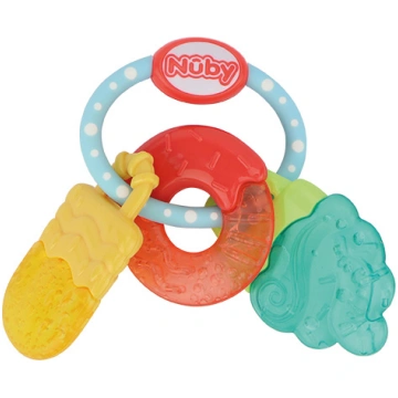 Nuby - Icy Bite Sweets Teether Yellow/Turqoise/Red