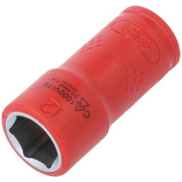 Socket: 6-angles; insulated,socket spanner; HEX 12
