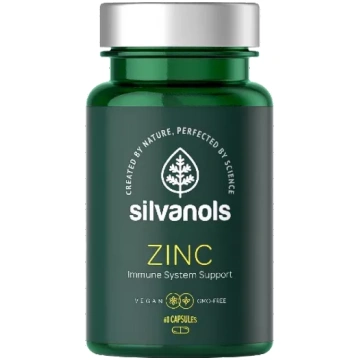 SILVANOLS Premium Zinc kapsulas, 60 gab