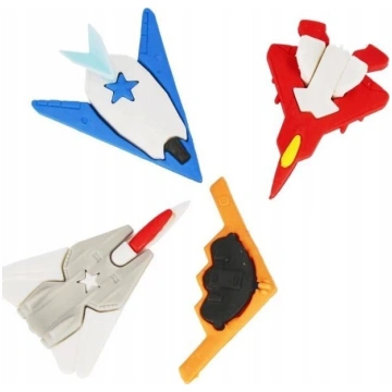 Starpak 538805 3d Airplane Puzzle Eraser, 4 gab