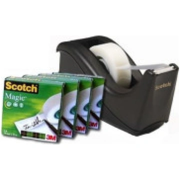 3M Tape Scotch® Magic™ 19 mm x 33 m 4 lineāls 1 ve