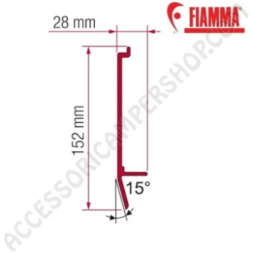 ADAPTER U OPTIONAL PER TENDALINI FIAMMA F45 + F70 