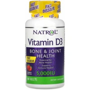 Vitamin D3 5000 iu Strawberry Natrol 90 tab