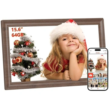 FRAMEO 15,6 collu digitālais bilžu rāmis, 64 GB, k