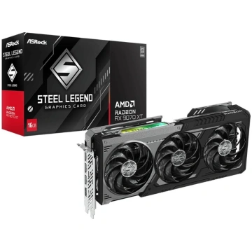 Grafiskā karte rx9070xt steel legend dark 16gb ASR