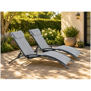 Swallow Set of 2 Sun Loungers Outdoor Living