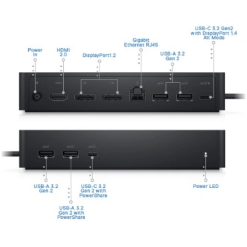 Lietots - Dell USB-C Universal Dock UD22 (K22A)