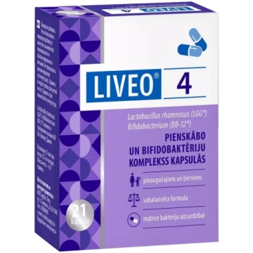 LIVEO 4 kapsulas, 21 gab