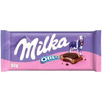 Milka šokolāde Oreo Strawberry 92g 450-23146
