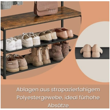 Drēbju pakaramais, garderobe ar apavu soliņu, drēb