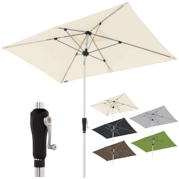Doppler SL-AZ Aluminium Parasol 220 x 140 cm Recta