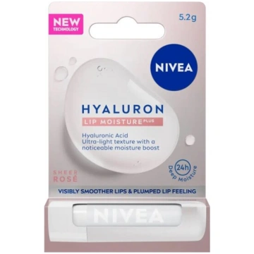 Nivea Mitrinošs lūpu balzams Rose, 5.2g