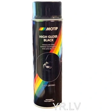 HIGH GLOSS BLACK ātri žūstoša melna akrila krāsa a