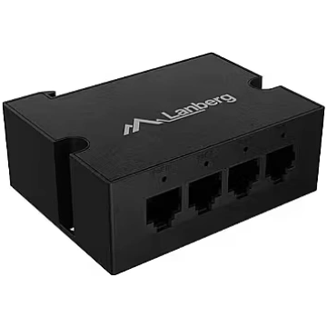 Lanberg switch DIN-FE4-AT-30W 1xIn 3xOut 100Mb POE