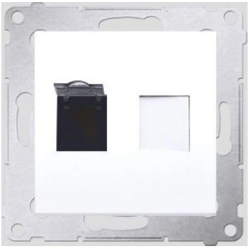 Simon 54 Computer Socket Rj45 Cat.6 White