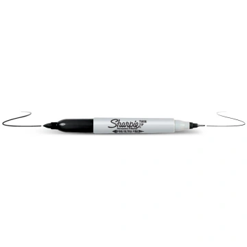 Marķieris Sharpie Twin Tip melns