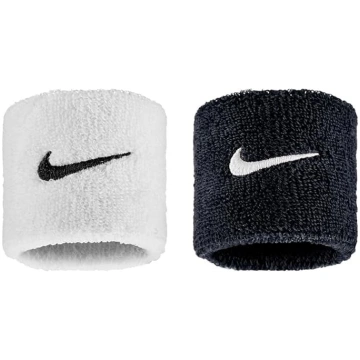 Nike 9380/72 Swoosh Classic Wristba 036 Melna/balt