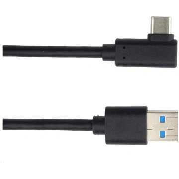 Kabel USB PremiumCord USB-A - USB-C 0.5 m Czarny (