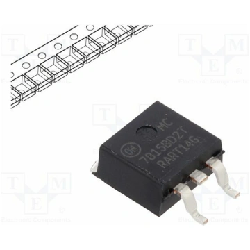 IC: voltage regulator; linear,fixed; 15V; 1A; D2PA