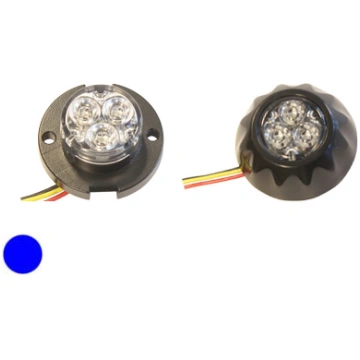 Axixtech LED horizontal signal lighthead, blue ø 4