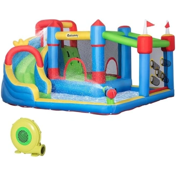 Outsunny Bouncy Castle, ūdens parks, piepūšamā Bou