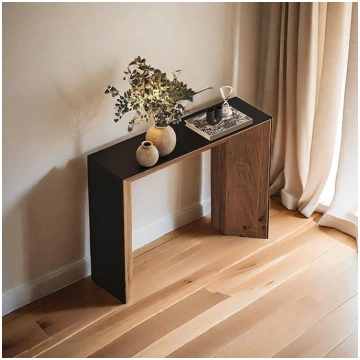 IBOWZ Wooden Console Table, Narrow Side Table for 
