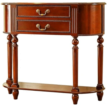 Narrow Console Table, Narrow Sideboard, Ash Wood, 