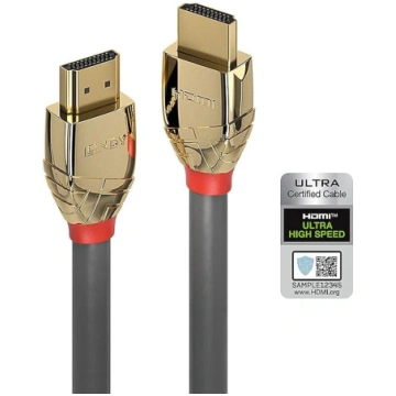LINDY 37603 HDMI 2.1 Gold Line īpaši ātrdarbīgs ka