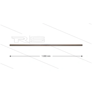RP201 smidzināšanas caurule - L=1000 mm - taisna -