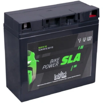 185 x 80 x 170 - + Intact Bike Power SLA 12V 22Ah(