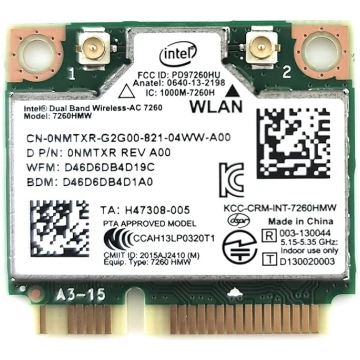 Intel 7260HMW AN divfrekvenču Wireless-AC 7260-PCI