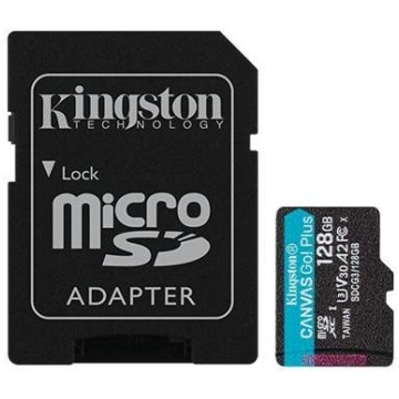 KINGSTON 128GB microSDXC UHS-I Canvas Go Plus 170R