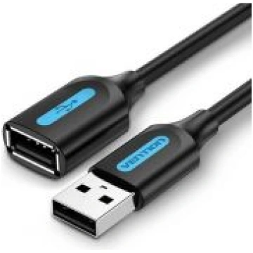 CABLE USB2.0 MALE TO FEMALE/1.5M BLACK CBIBG VENTI