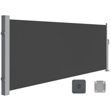 Sānu markīze, SONGMICS, 140 x 300 cm, antracīts