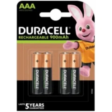 Uzlādējama baterija DURACELL HR03 AAA 900mAh, 4 ga