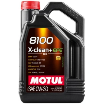 Motul 8100 X-clean+ EFE 0W30 5L C3,MB229.52 504 00