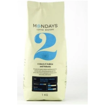 Kafijas pupiņas MONDAYS Nr.2, Arabica un Robusta, 