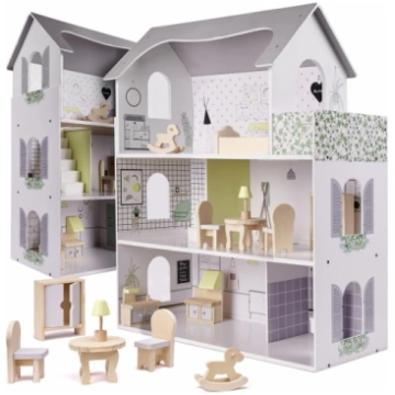 ROGER Koka Leļļu Māja 70cm (RO-DOLL-HOUSE)
