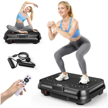 HomeFitnessCode Mini vibrācijas platforma sievietē