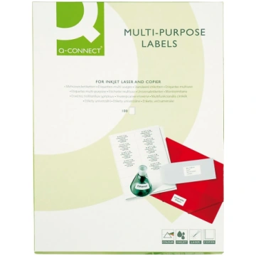 Q-CONNECT universal labels 70x37mm rectangular whi