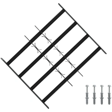 Drošības restes logiem ar 4 šķērsbāriem 3 pcs 43-7