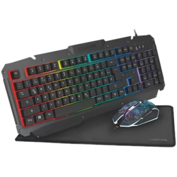Logilink | Gaming-Set, keyboard, mouse and mouspad