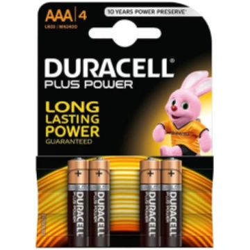 Duracell AAA Alkaline Battery 4-Pack 5000394127326